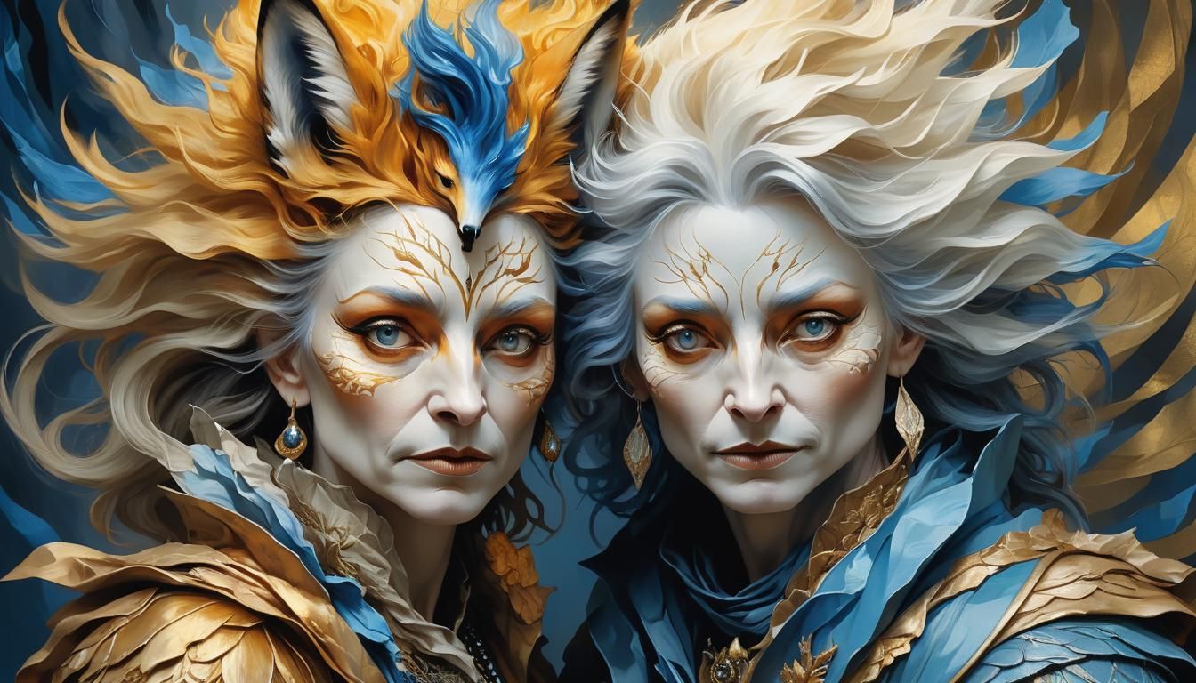 Dan Hillier and Brain Froud oil-painting