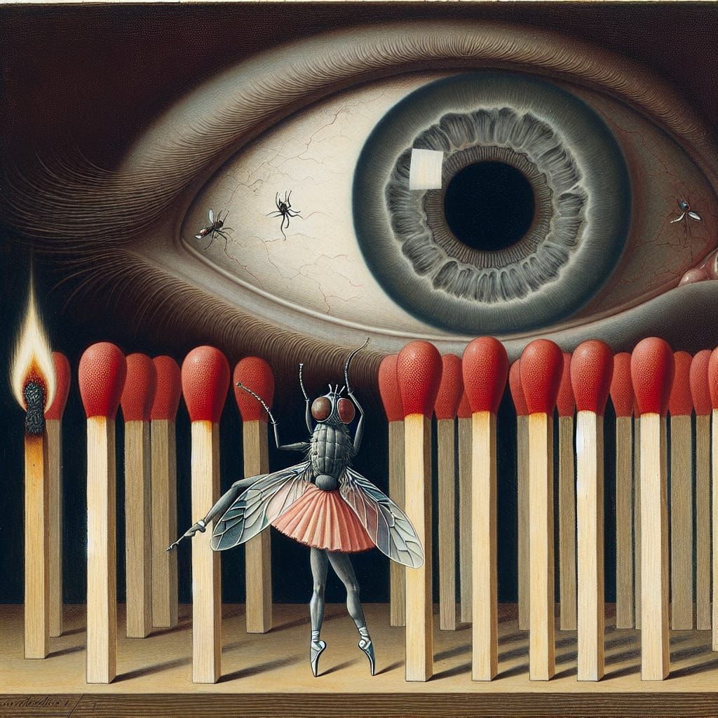 Surreal Ballet Fly Dance, Detailed Classic Style