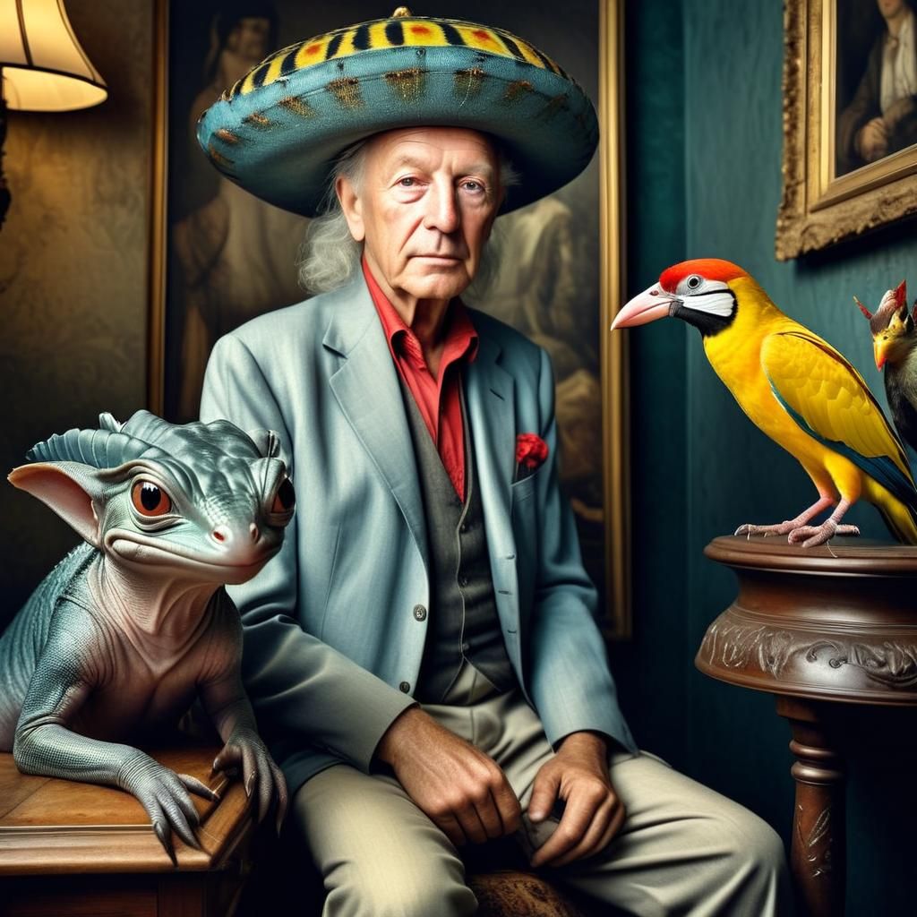 Exotic Pets and Aliens Party: Hyperrealistic Photography