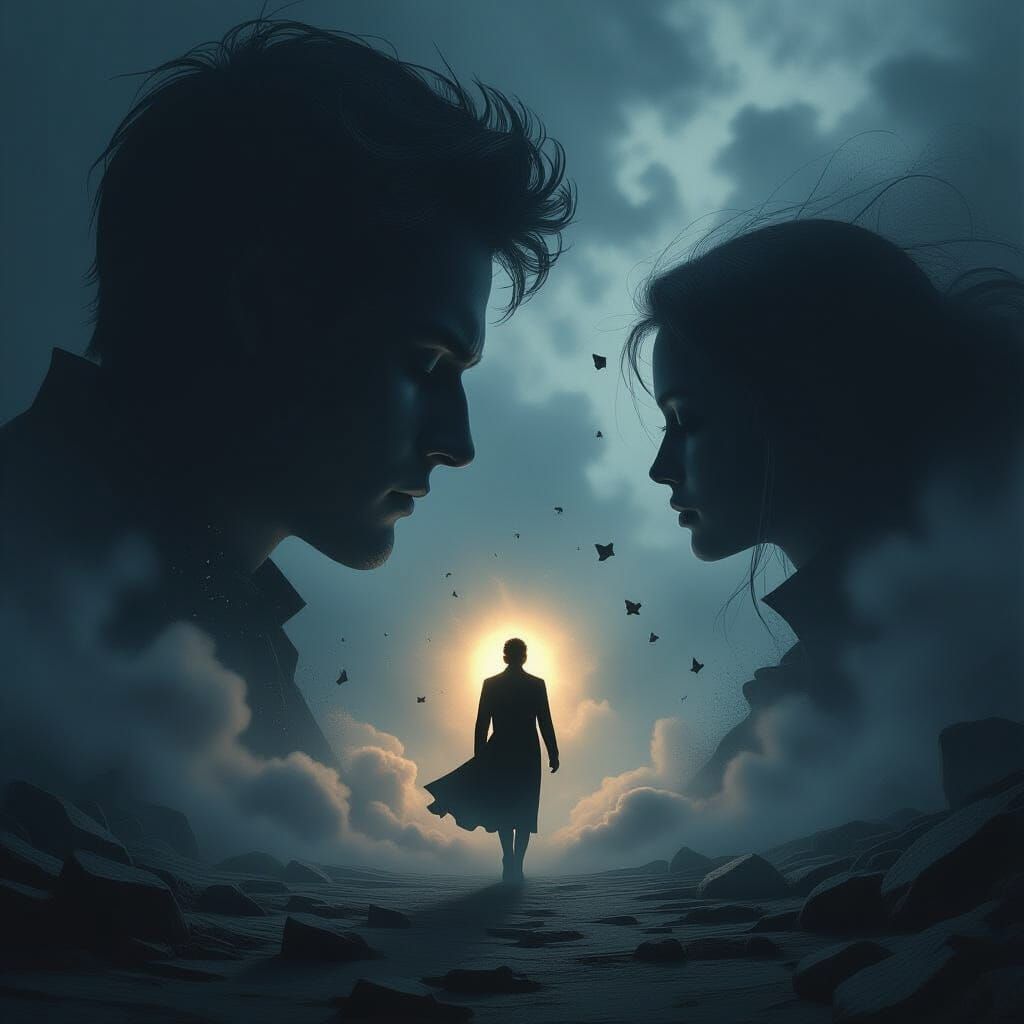 Cinematic Dreamscape: Light Versus Shadow