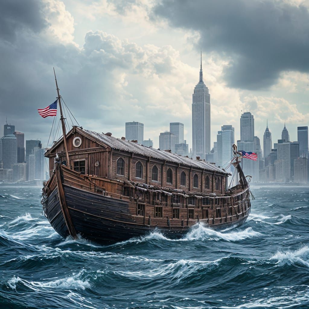 Ancient Vessel in Modern Storm