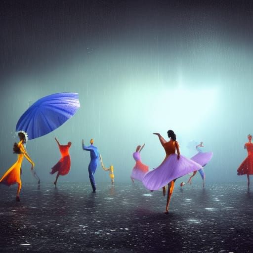 Women Dancing in Zero Gravity: Hyperrealistic Concept Art