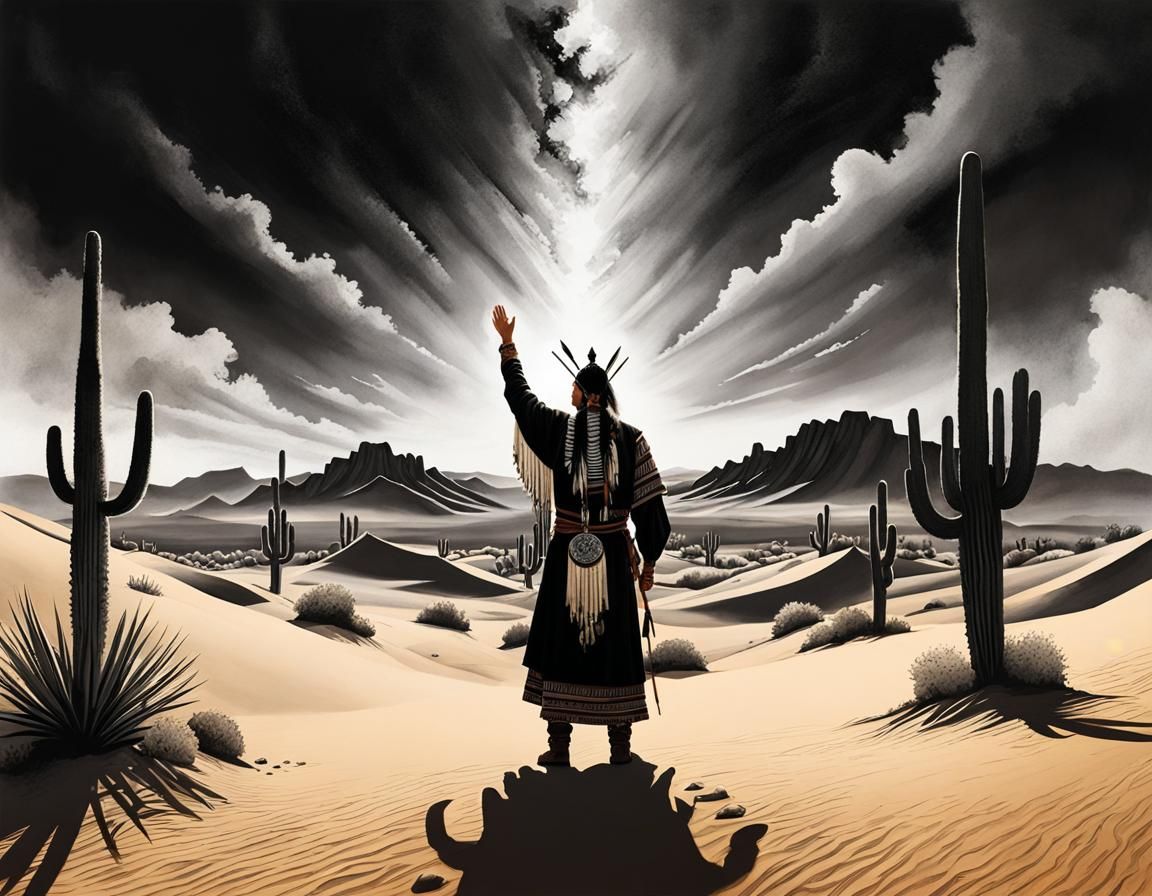 A Shaman greets the new day …. ☀️