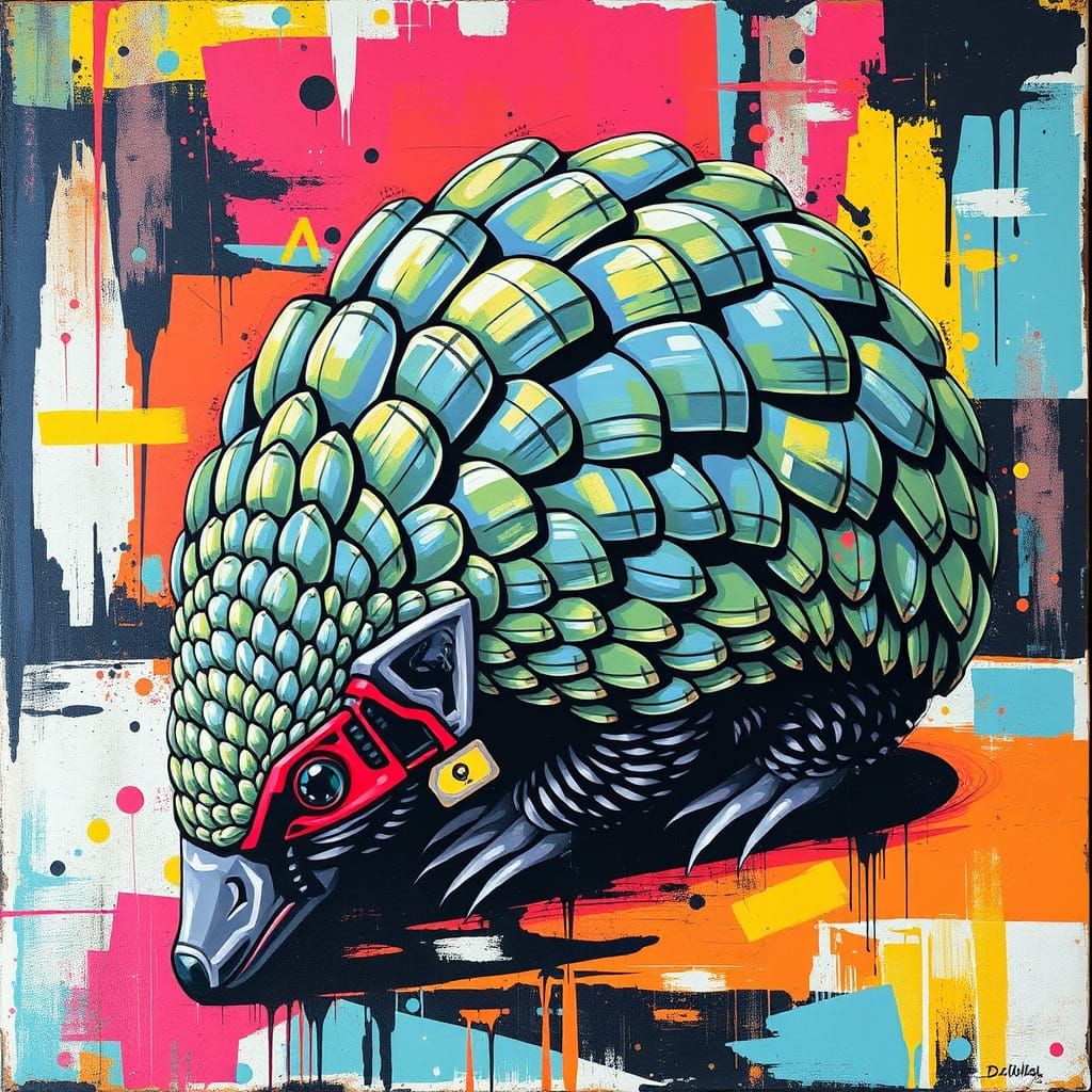 Urban Pangolin Street Art