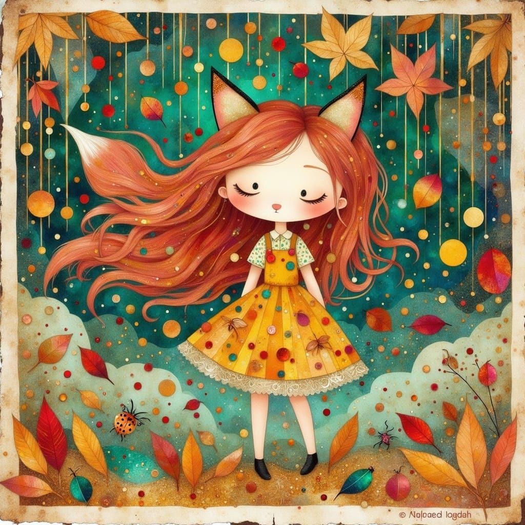 Whimsical Dance of Flames and Earth