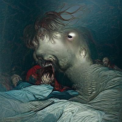 Night Screams in Horror Art Style