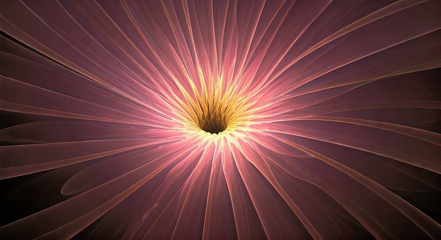 Organic Forms Unfold in Radiant, Ethereal Bloom