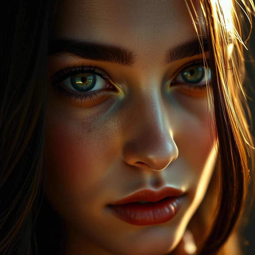 Timeless Hollywood Glamour Portrait of a Pretty Woman