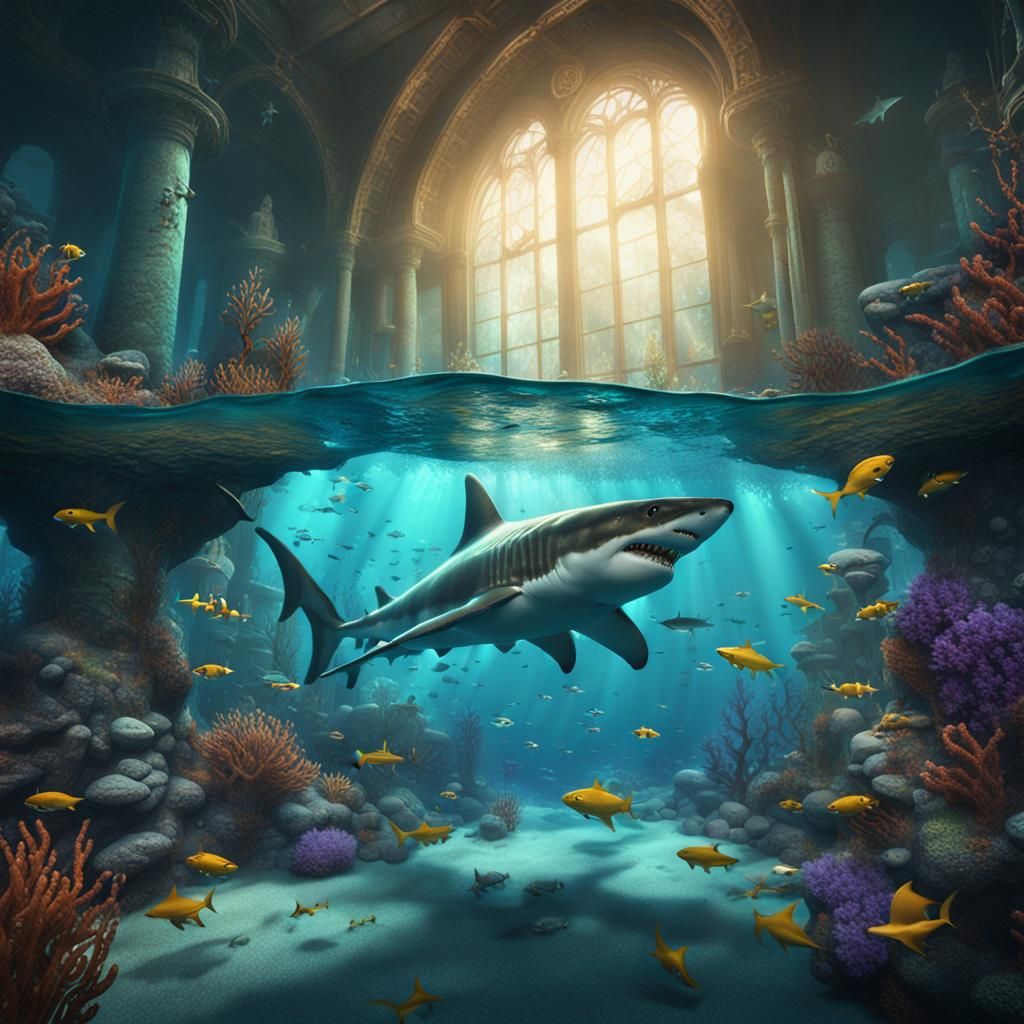 Fantastical Shark Under the Sea