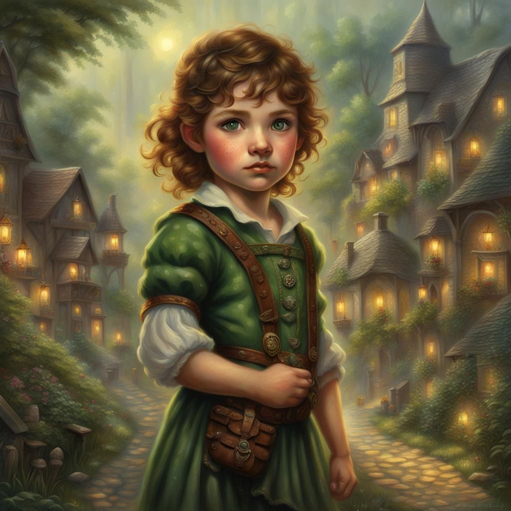 Halfling Criminal in Ethereal Fantasy Style