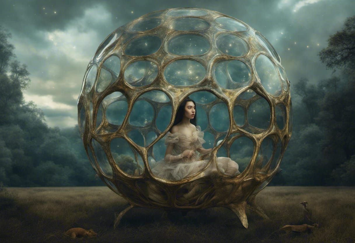 Exquisite Alien Creatures in a Surreal Dreamscape