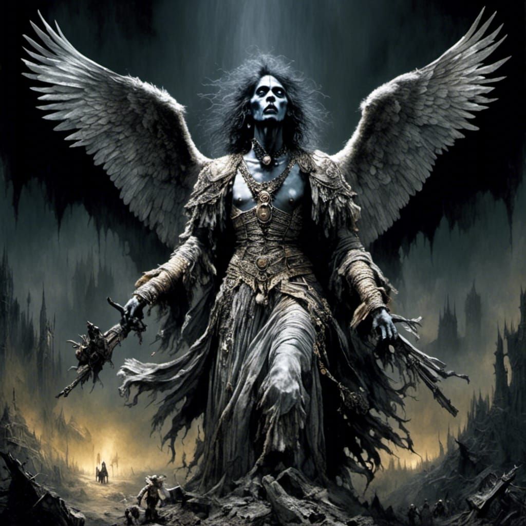 Dark Angel in Horror Style