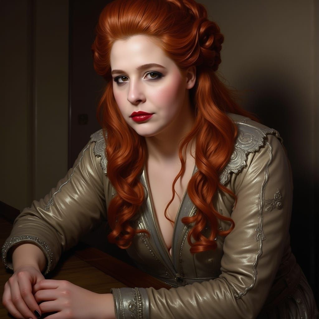 Ethereal Gothic Beauty in Dark Elegance