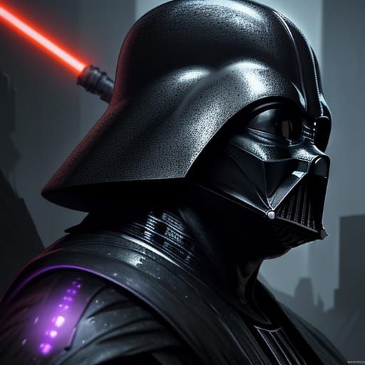 Darth Vader in Intricate Dark Fantasy Armor