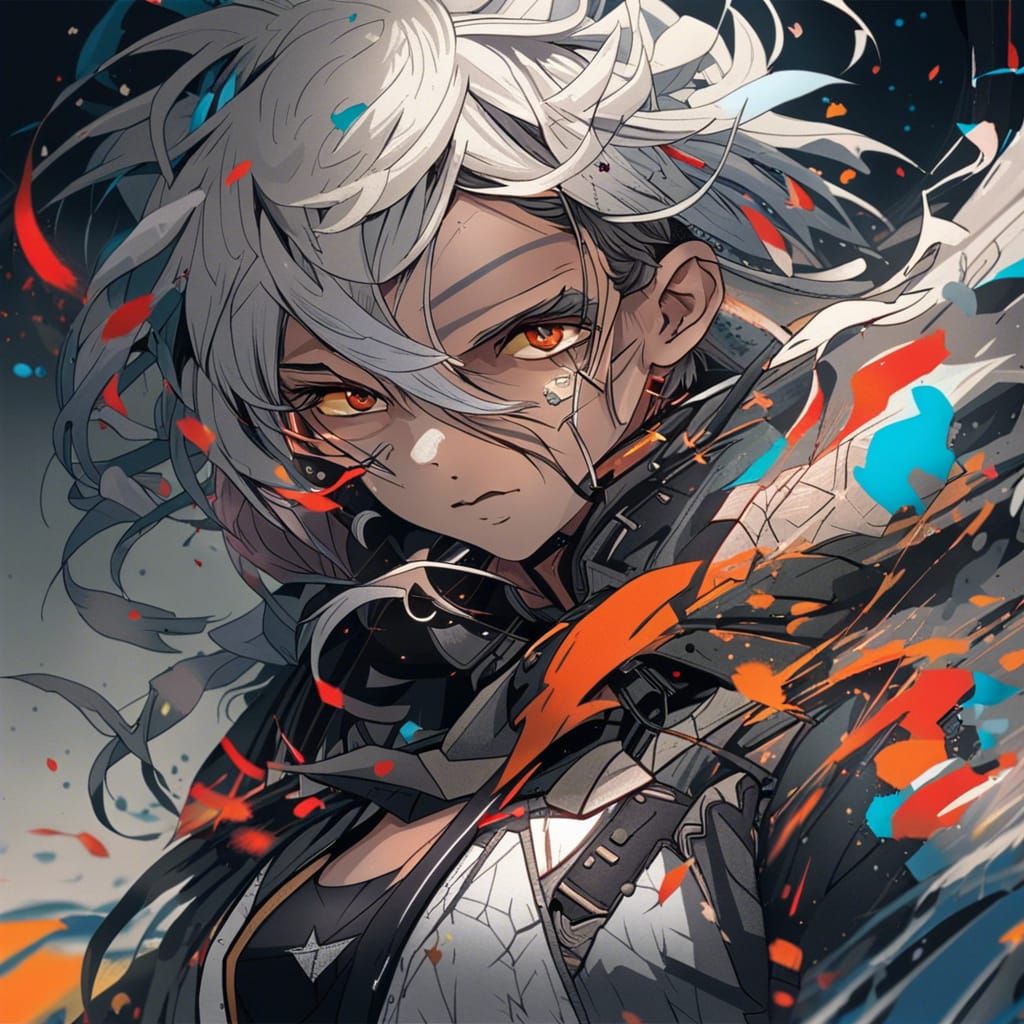 Person Enters Game World: Detailed Digital Art