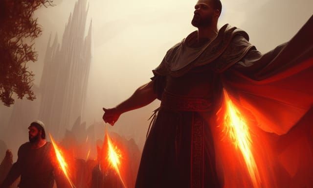 Celestial Gathering with Dynamic Lighting, 8K Art