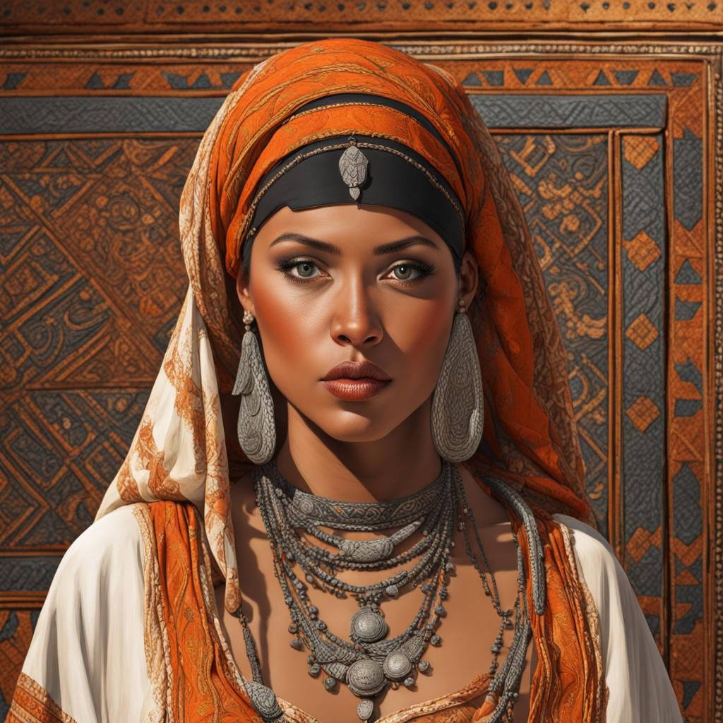 Realistic Berber Woman: Ancient Beauty in Detail