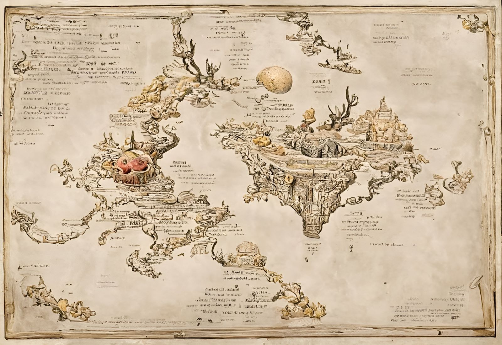Fantasy World: 18th Century Atlas Map
