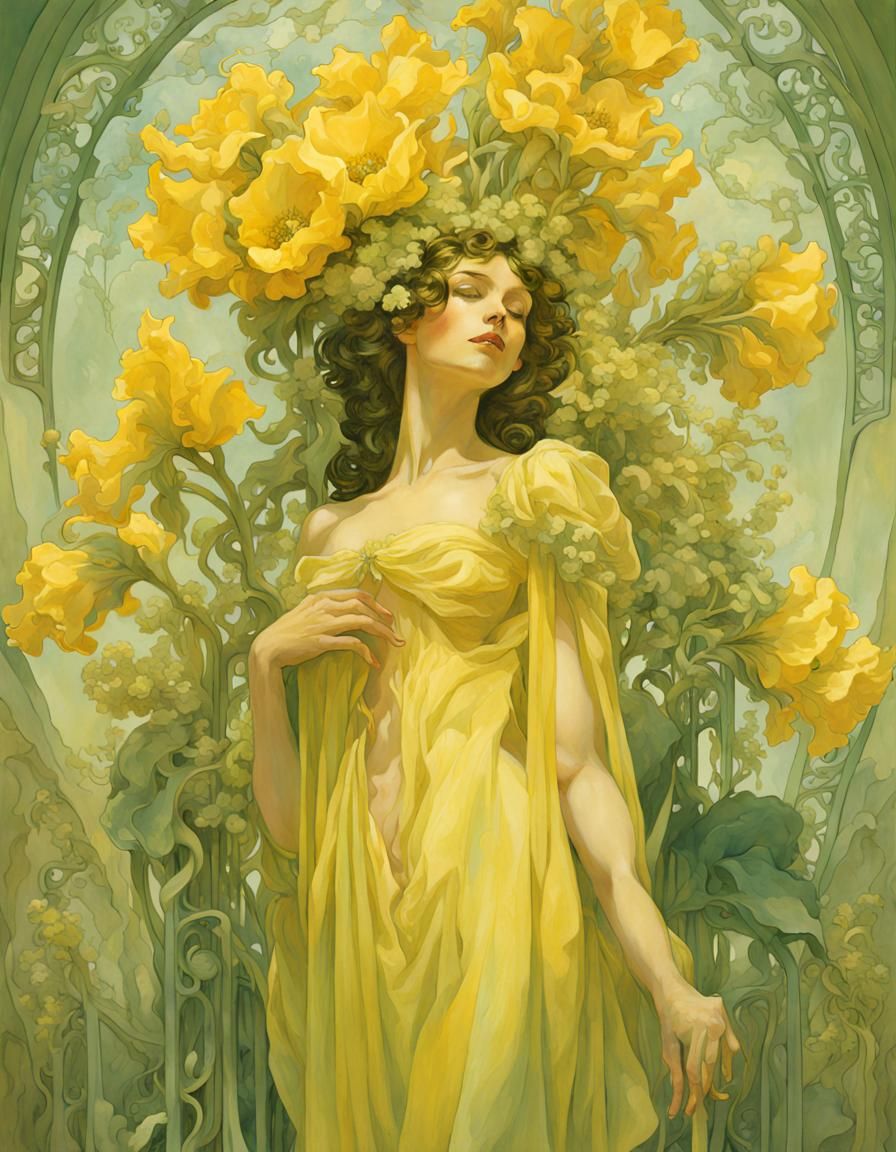 Cellophane Flowers in Surreal High Fantasy Style