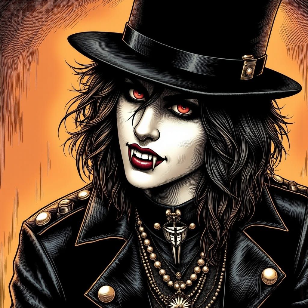 Goth-Punk Image Inspired by A Clockwork Orange