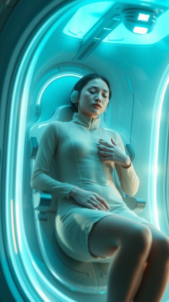 Futuristic Sleeping Pod on Starship