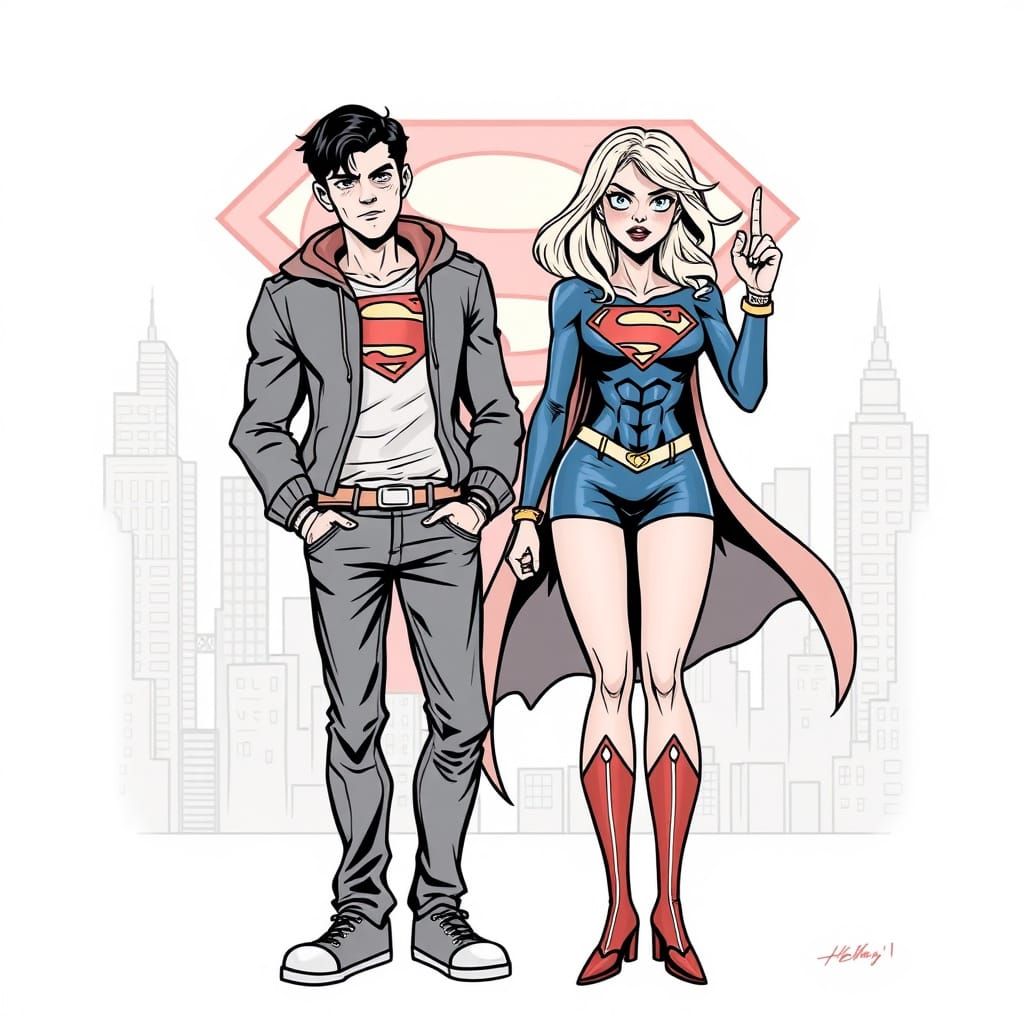 Superman and Supergirl