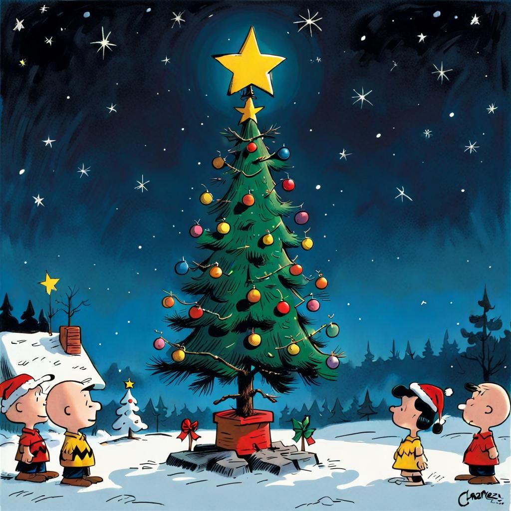 a Charlie Brown Style Christmas Tree