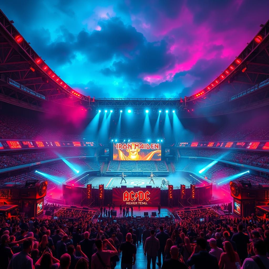 Cyberpunk Heavy Metal Festival at San Siro Stadium