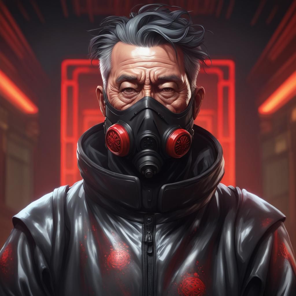 Man in Hazmat Suit, Hyperdetailed Concept Art