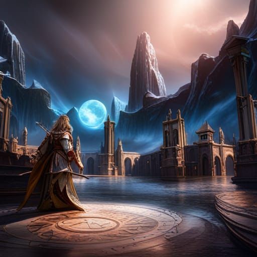 Fantastical Magical Battle Coliseum in Deep Color