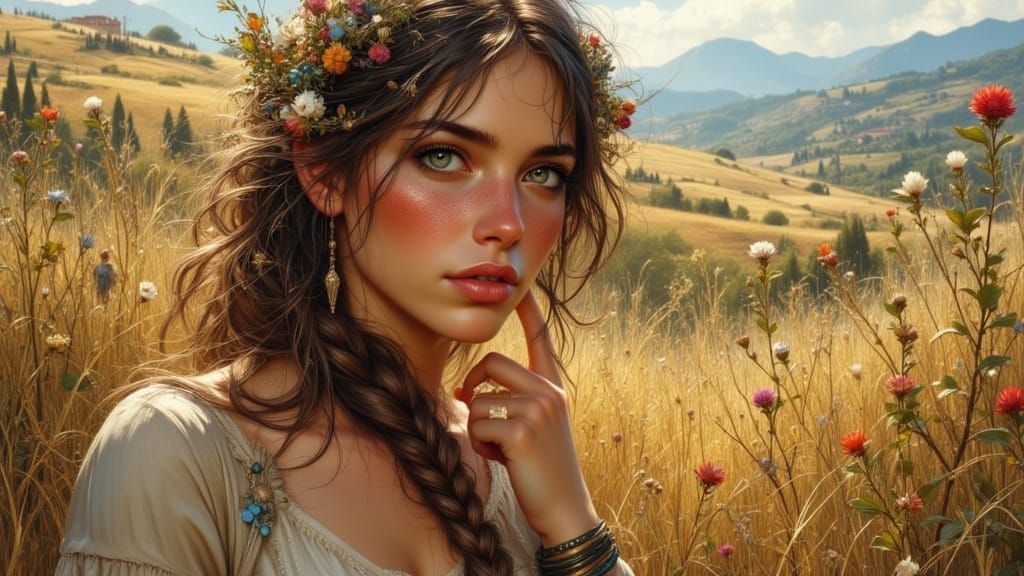 Tuscany Portrait Concept Art in Dynamic Lighting