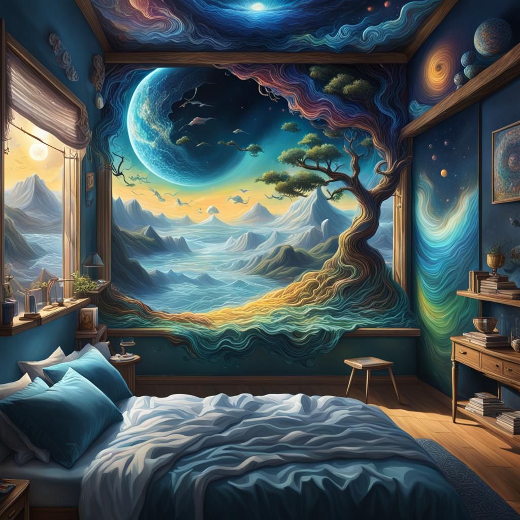 Hyperrealistic Face with Dramatic Lighting and Color