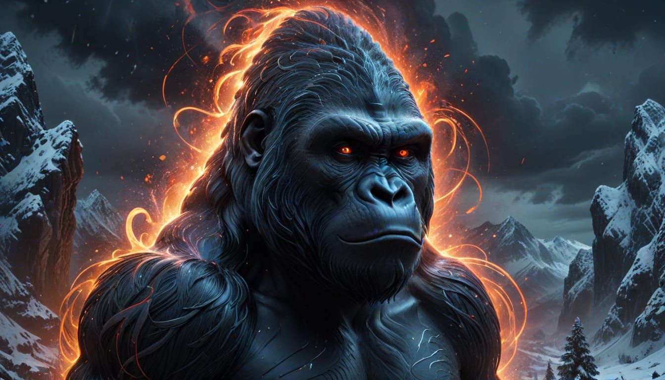 ominous Gorilla face