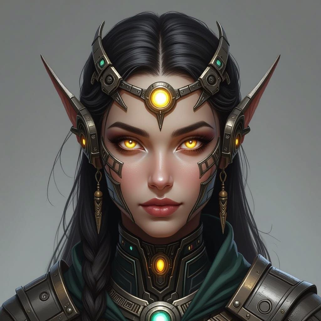 A Dwemer Maiden Shines with Radiant Eyes