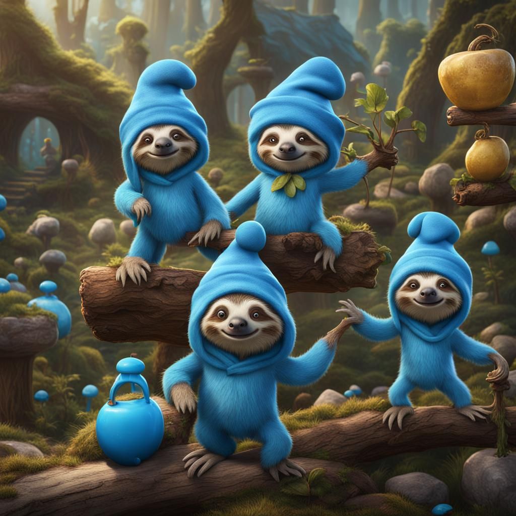 Sloth Smurfs