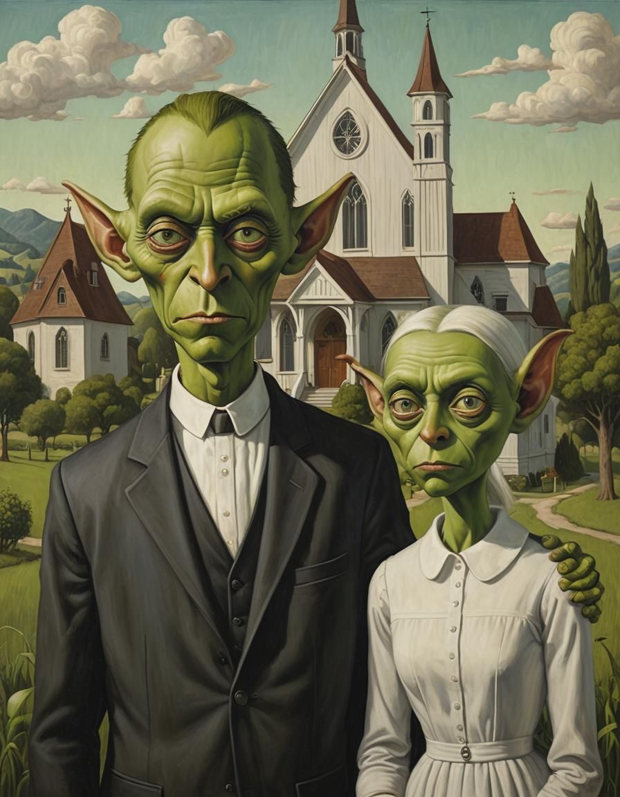 American Gothic with Goblins
