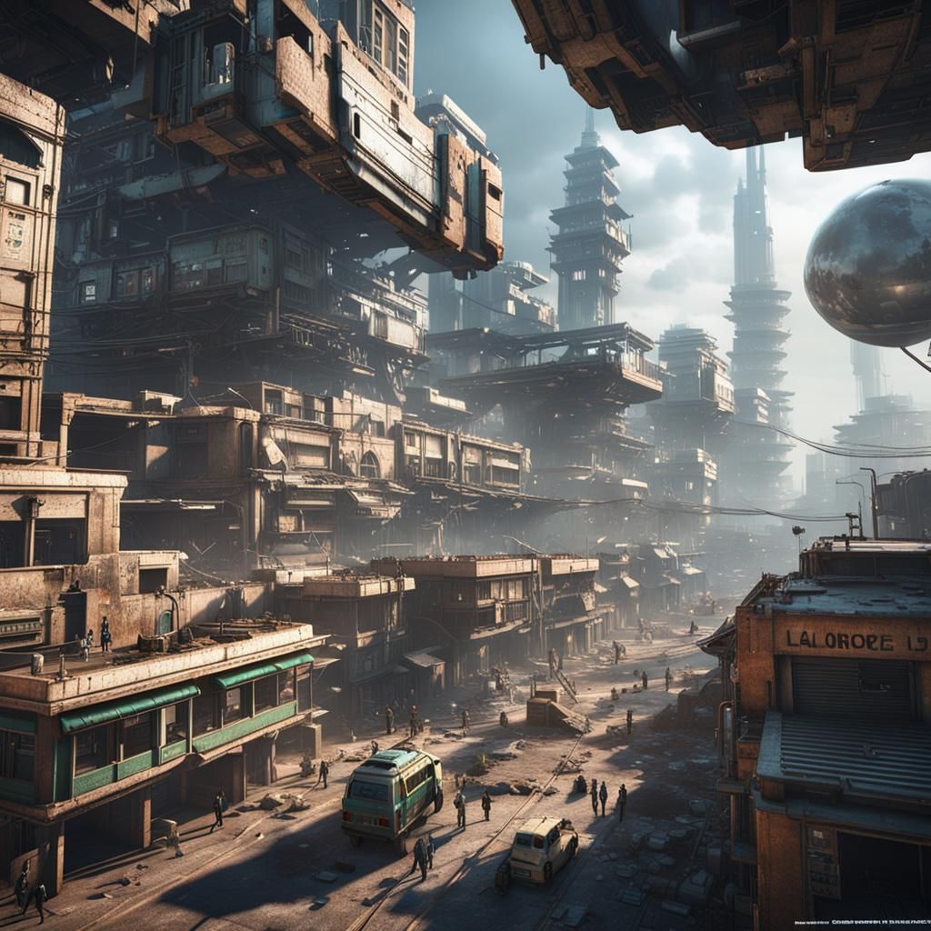 Dystopian Lahore, Pakistan in 2050: Cinematic 3D Render