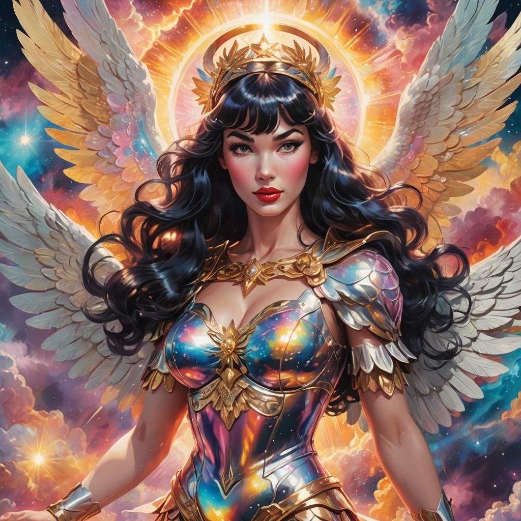 Celestial Angel in Anime Manga Style