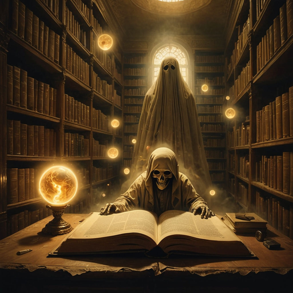 Ethereal Ghost Haunts an Algerian Library