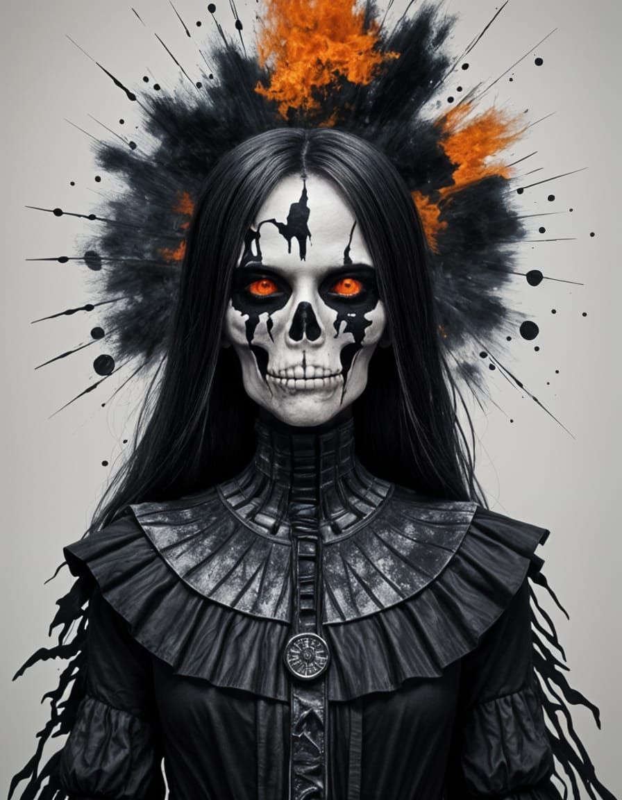 Song Lyrics Prompt: Blackened Bones by Crucified Barbara