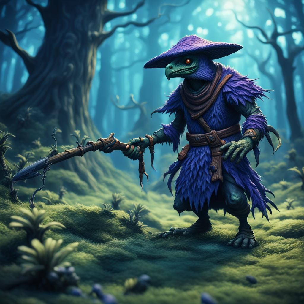 Cinematic Kenku Spore Druid Film Still