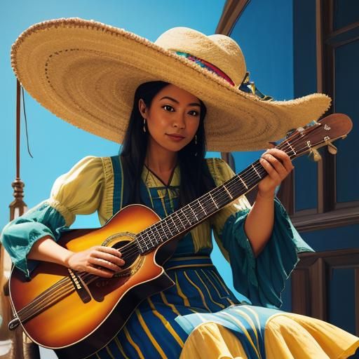 Surreal Gondolier Serenade in Dreamy Oil Painting