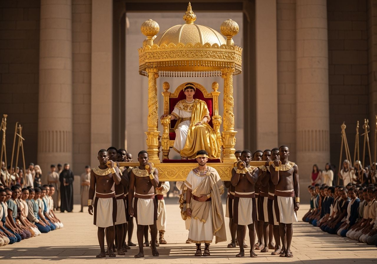 Roman Emperor Parade Through Ancient Egypt, Photographic Sty...