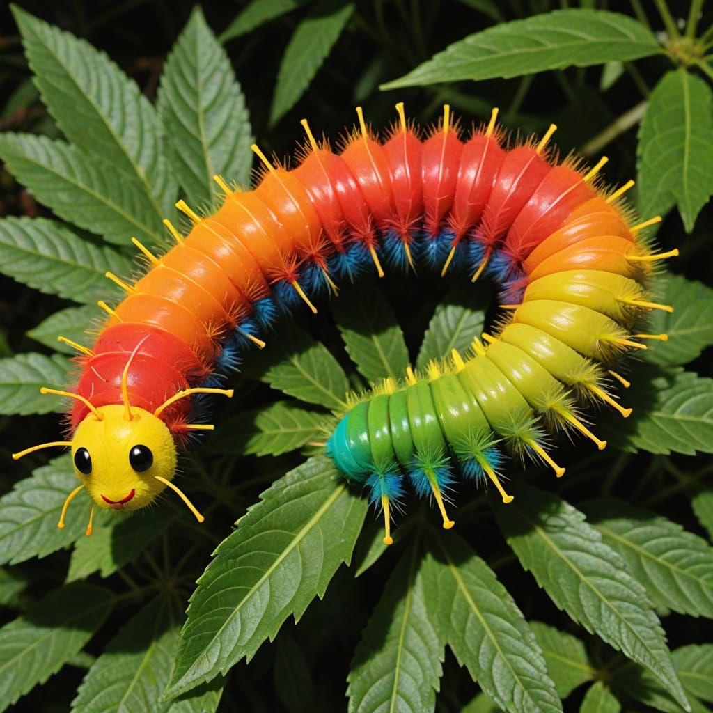Starburst Caterpillar in Vibrant Colors