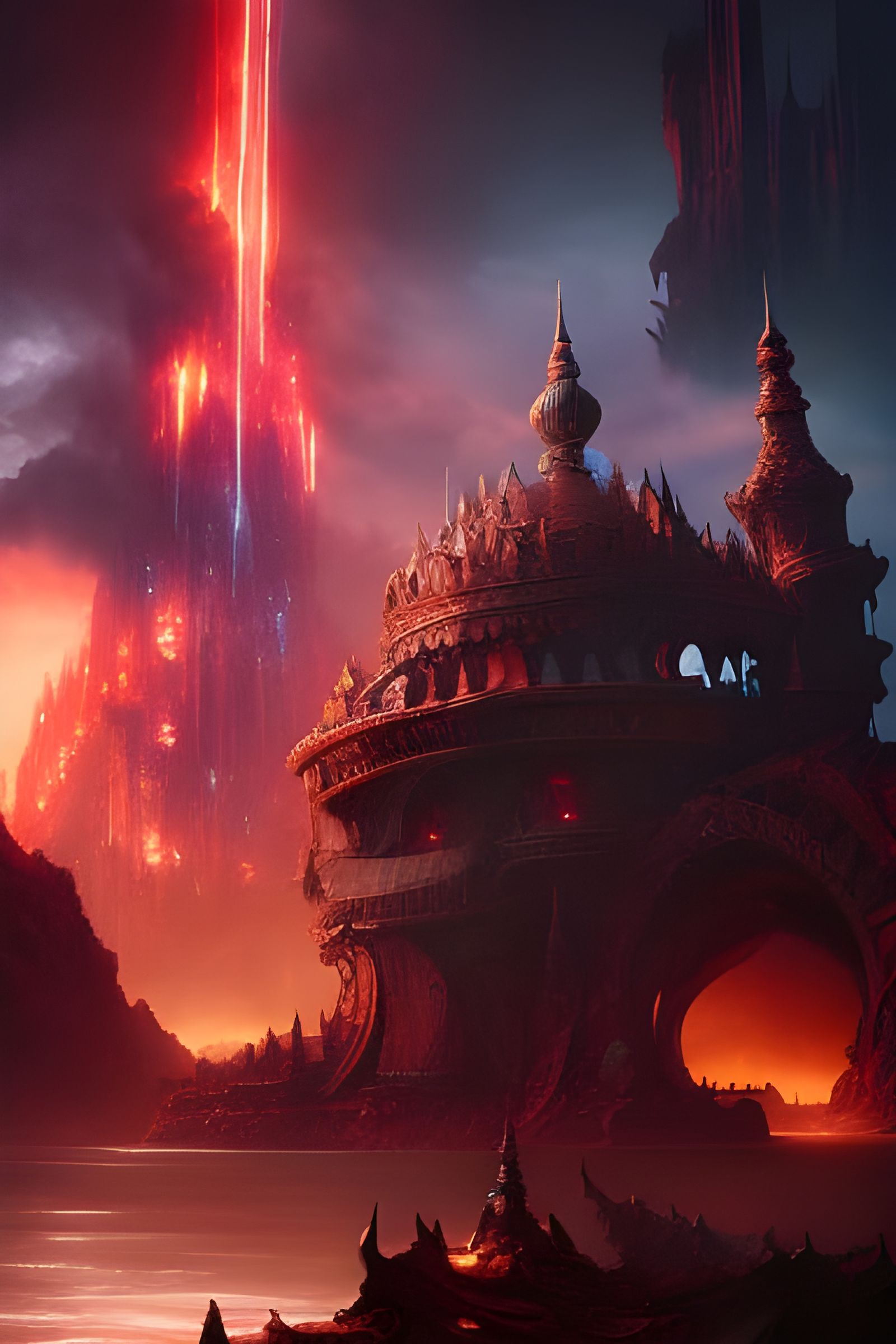 Fantasy Tower Digital Matte Painting in 8k