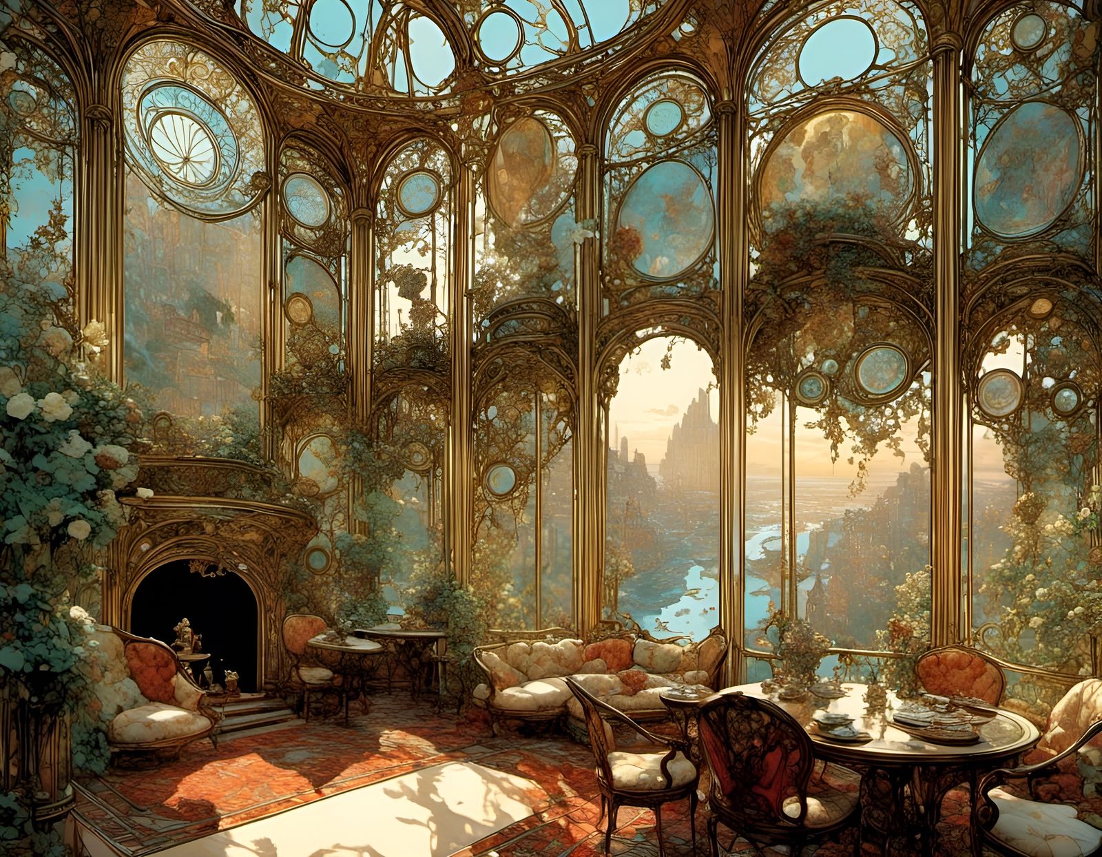 Comic Book Art Nouveau Clue Series