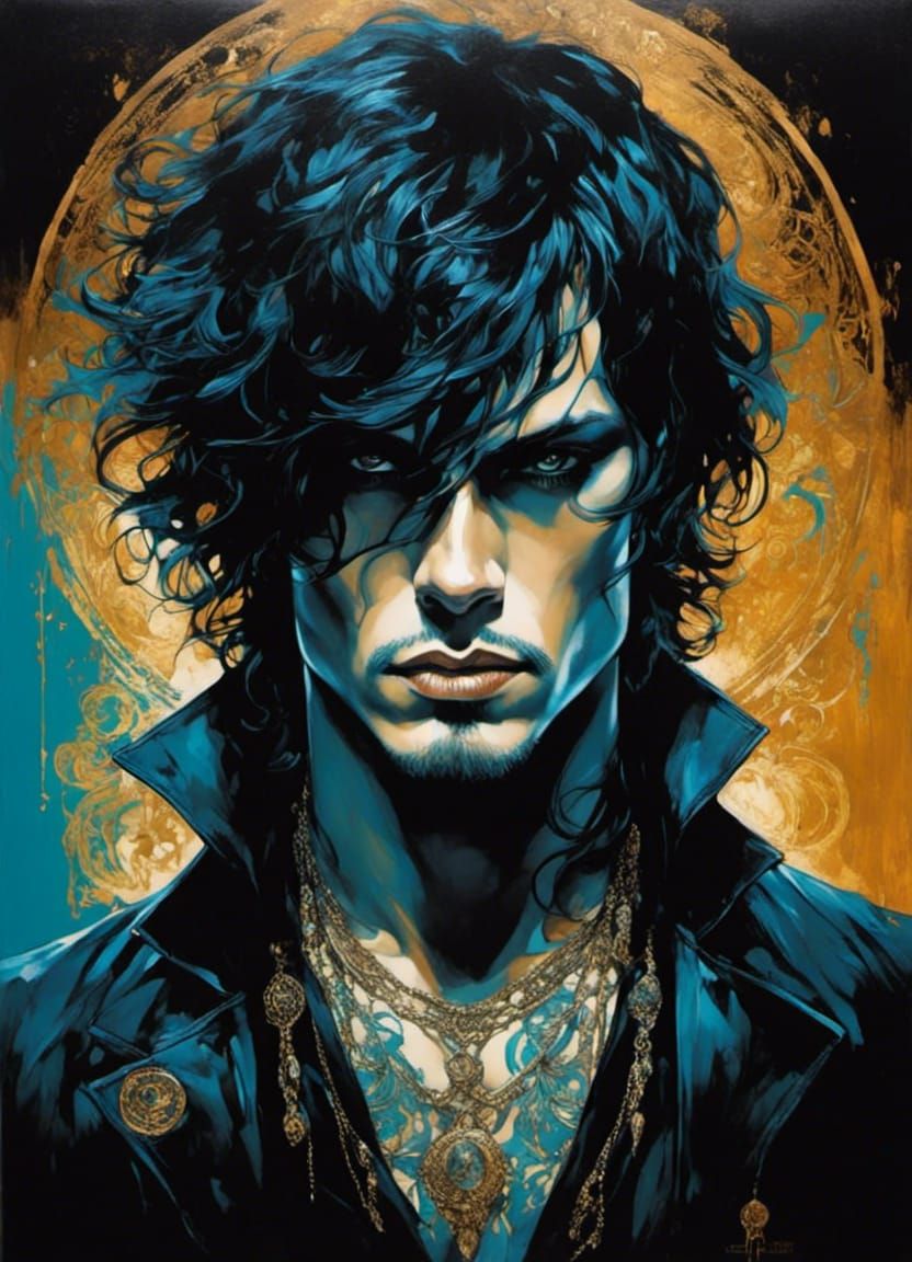 Bioluminescent Portrait in Fantasy Art Style