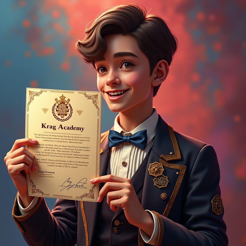 Student Receives Acceptance Letter in Ash Thorp Style