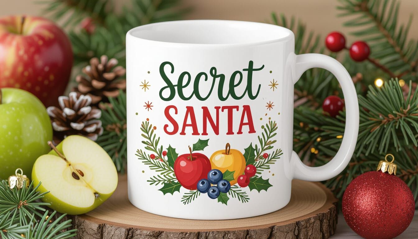 Funny Slimming Club Mug Wrap with Healthy Foods