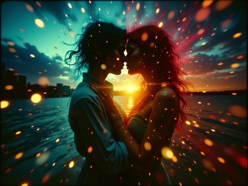 Emotional War Scene: Love Amidst Conflict